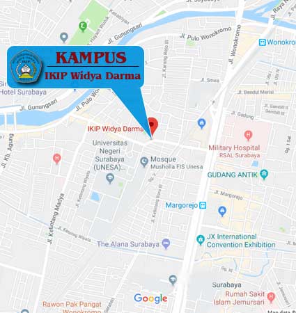 Campus Location Map IKIP Widya Darma Surabaya Blended Nomor